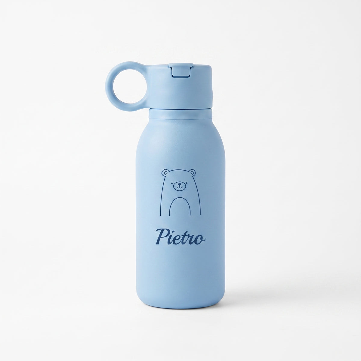 Borraccia Personalizzata con Nome — borraccia azzurro orsetto packshot