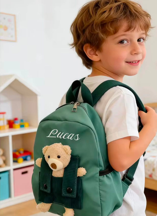 Bambina con lo zaino personalizzato Kitex