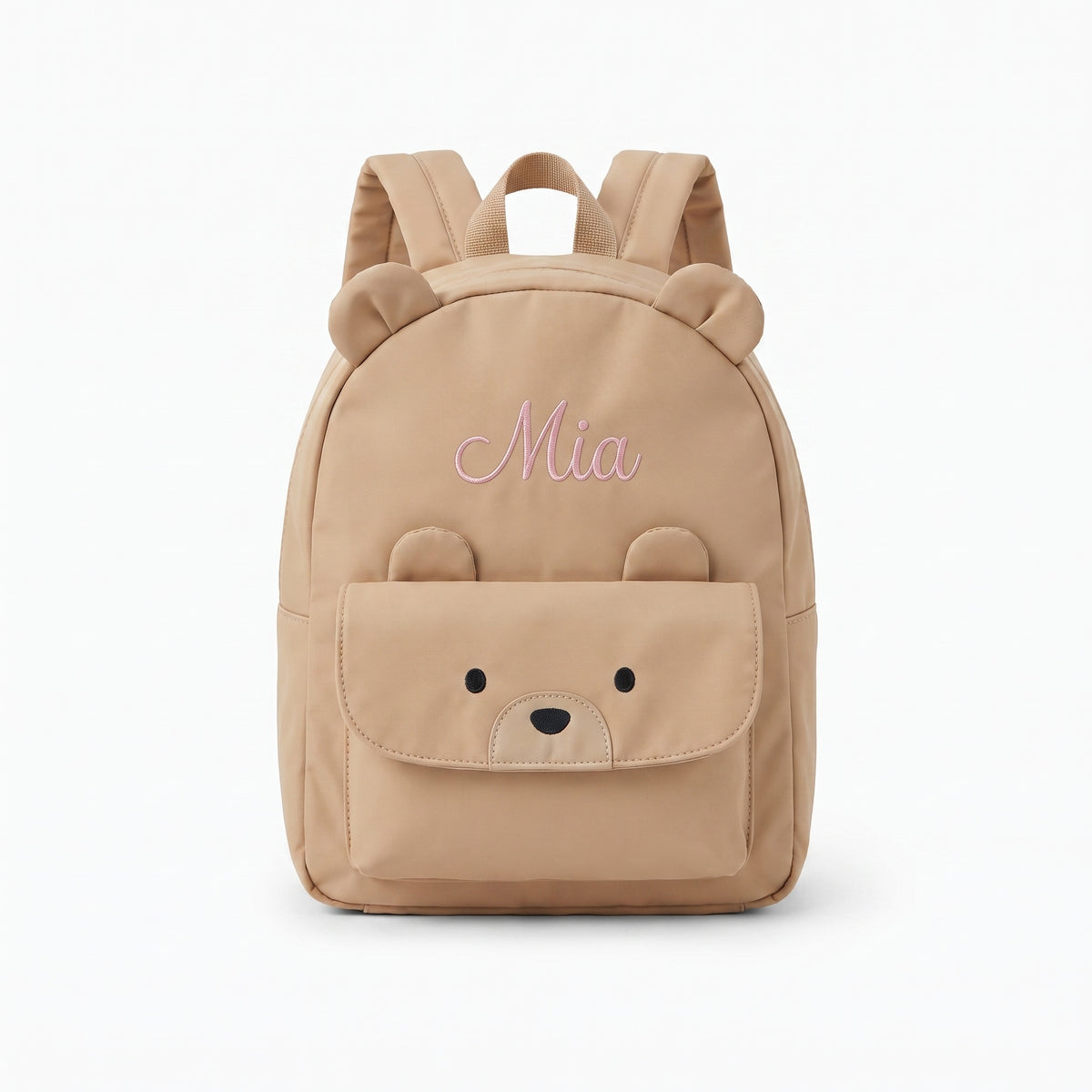 Zaino Animaletti Personalizzato con Nome — zaino animaletti beige orsetto packshot