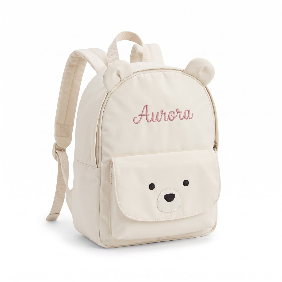 Zaino Animaletti Personalizzato con Nome — zaino animaletti bianco orso polare packshot